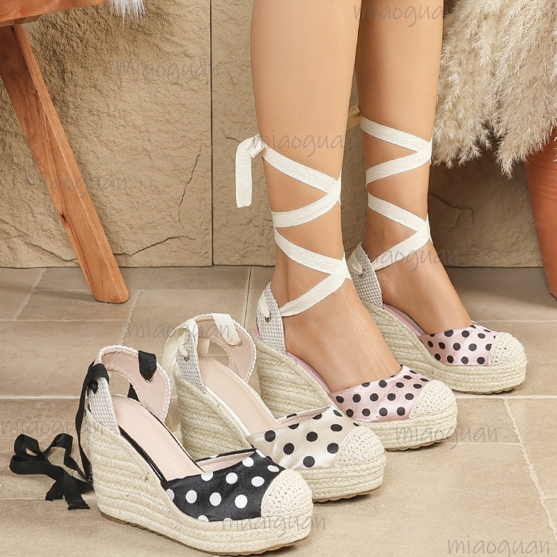 Wedge Espadrille Women - Damskie sandały espadryle na koturnie w