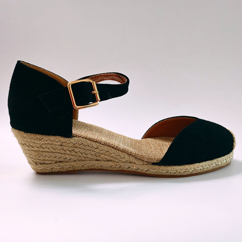 Wedge Espadrille Women - Damskie sandały espadryle na koturnie, eleganckie