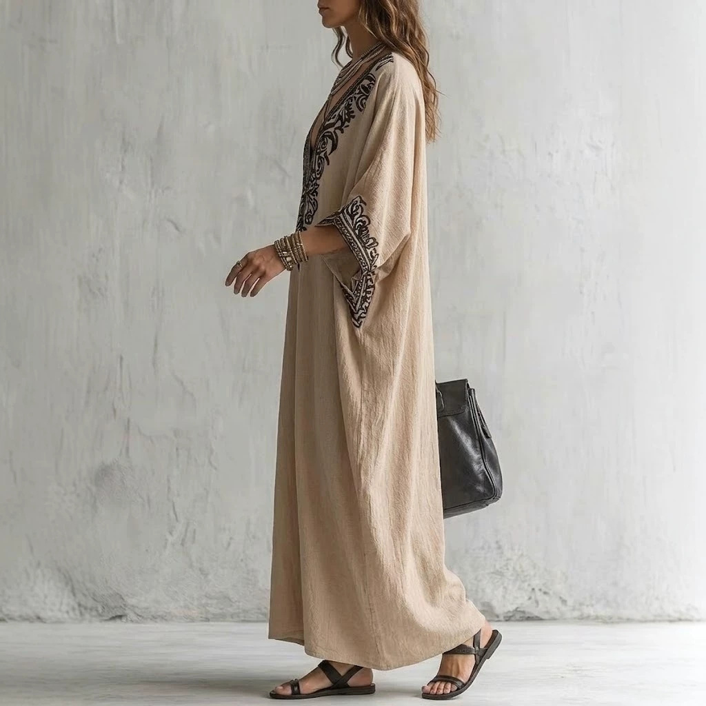 Damska sukienka maxi w stylu b – Cover Up Kaftan recenzja i cena