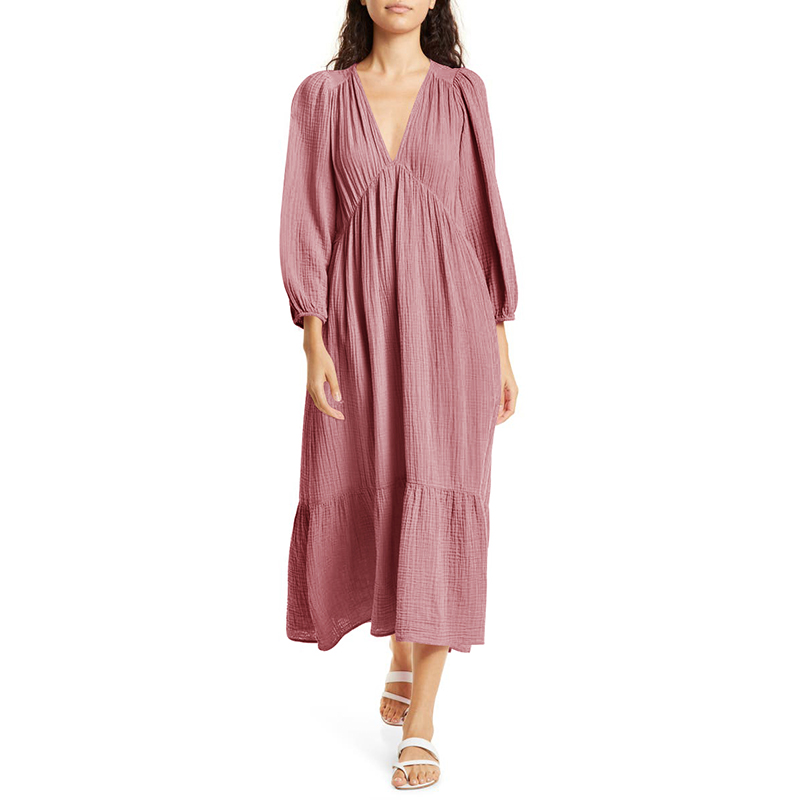 Muślinowe 100% bawełniane suki – Linen Dress Wrap recenzja i cena