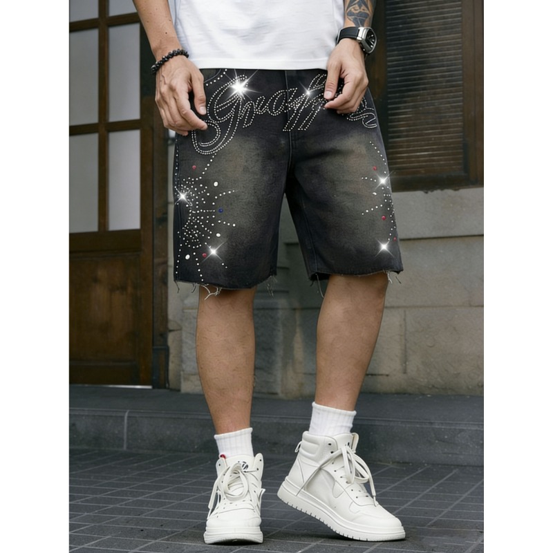 Męskie szorty dżinsowe w stylu – Shorts Denim Frayed recenzja i cena