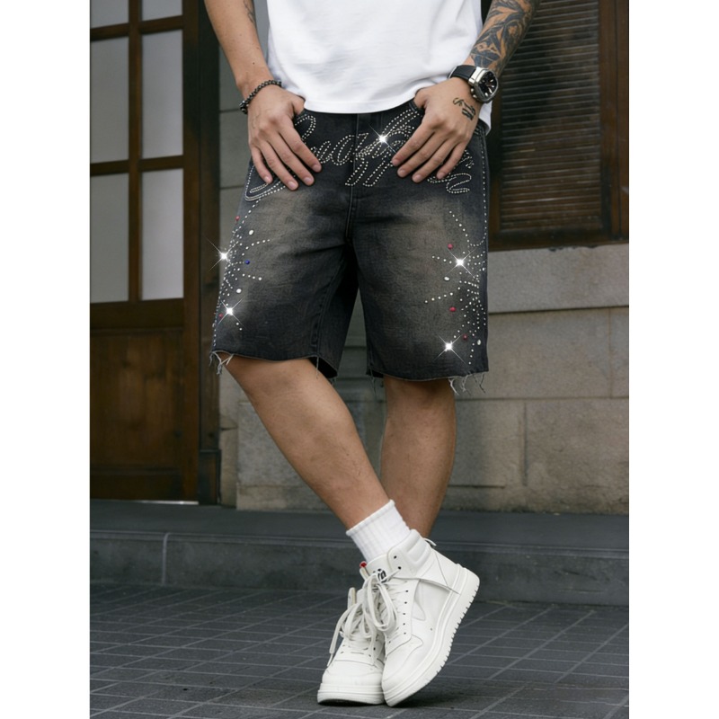 Męskie szorty dżinsowe w stylu – Shorts Denim Frayed recenzja i cena