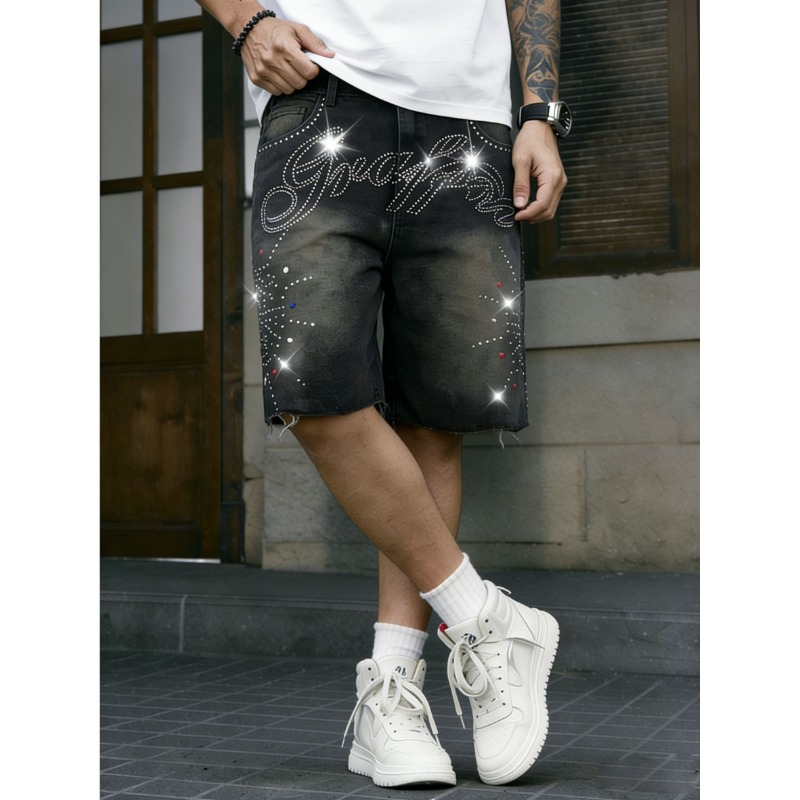 Męskie szorty dżinsowe w stylu – Shorts Denim Frayed recenzja i cena