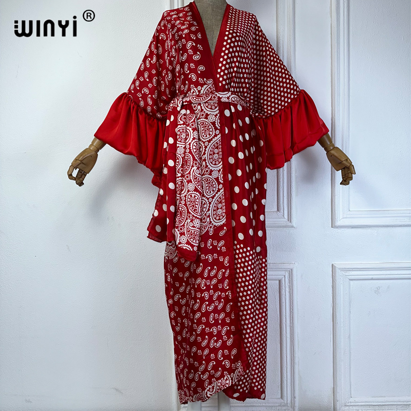 WINYI Letnia Sukienka Kimono P – Cover Up Kaftan recenzja i cena