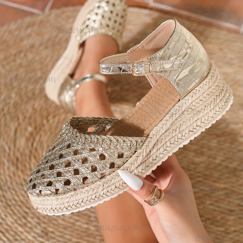 Damskie espadryle na koturnie  – Wedge Espadrille Women recenzja i cena