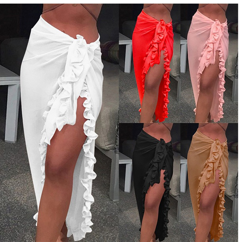 5 kolorów Ruffle Sarong dla ko – Cover Up Kaftan recenzja i cena