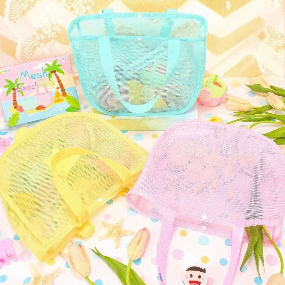 Lekka, jednokolorowa siatkowa  – Tote Bag Beach recenzja i cena