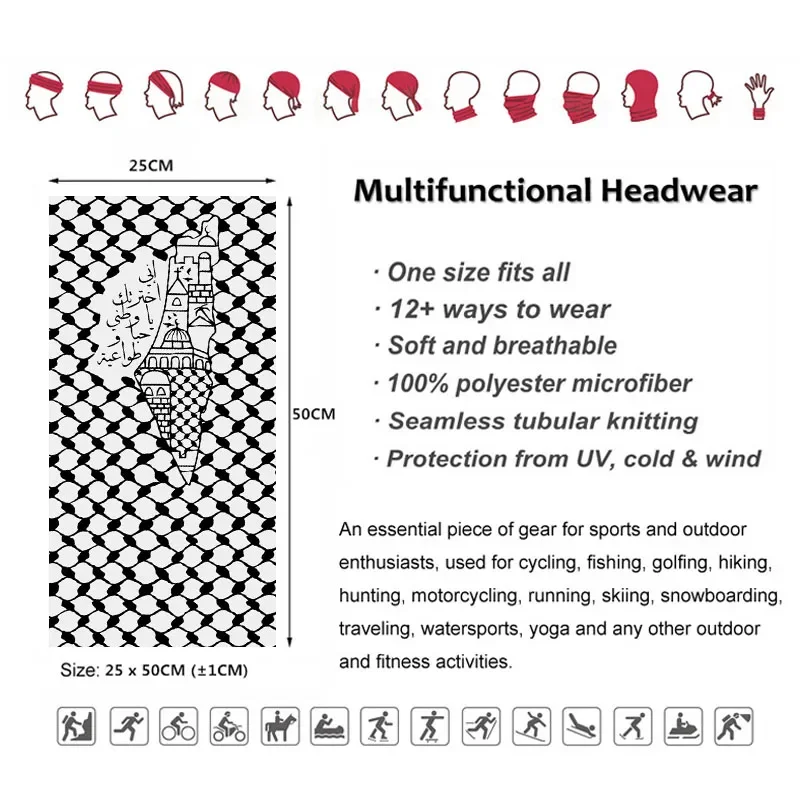 Bandana z arabską kaligrafią,  – Headband Summer Knit recenzja i cena